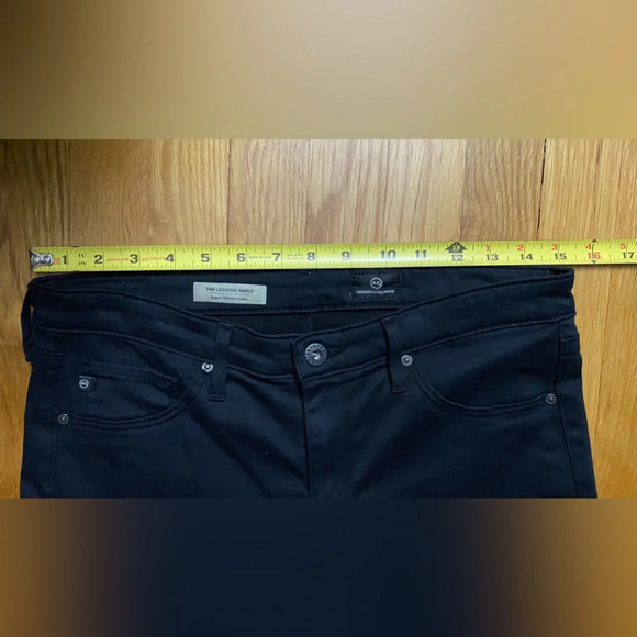 Adriano Goldschmied AG Jeans The Legging Ankle Black Size 28R - Picture 10 of 11